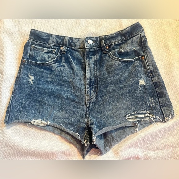 wild fable Pants - Wild Fable Denim Distressed Highest Rise Cutoff Women's Shorts Size 10